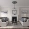 Ekena Millwork Classic Ceiling Medallion (Canopies up to 5 1/2"), 41 1/8"OD x 4"ID x 2 1/8"P, Cloud Burst Crackle CM41CLCBC - alternate 2